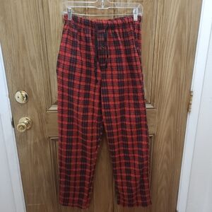Plaid Red and Black Pants